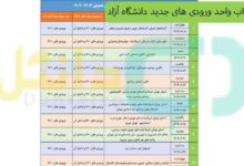 انتخاب واحد ورودی های جدید دانشگاه آزاد